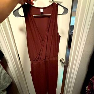 Maroon old navy jumpsuit